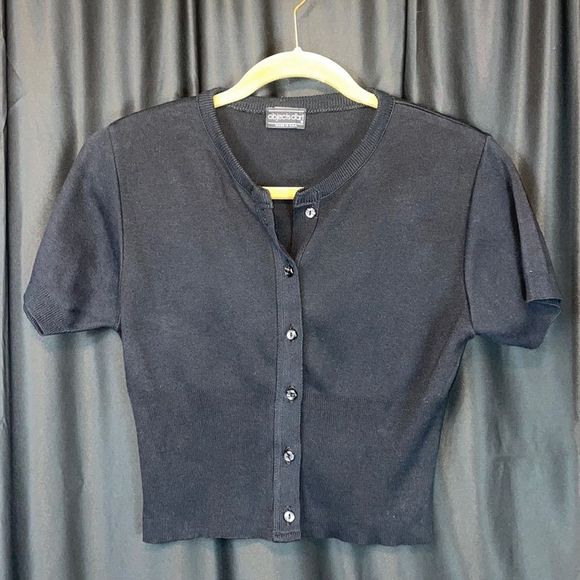 OBJECTS DART black sweater - Picture 1 of 7